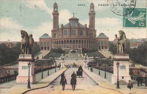 Paris trocadero farbe - trocadero,