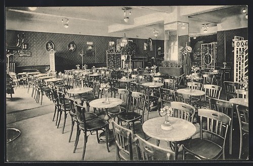 Berlin cafe restaurant - ak, cafe-restaurant