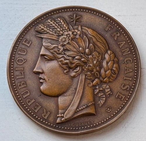 Bronzemedaille frankreich 1878 - bronzemedaille,
