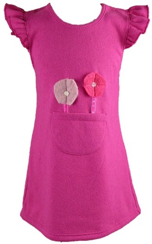 Strickkleid tunika pink - strickkleid,