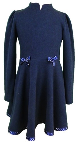 Strickkleid mädchen marine - mädchen,