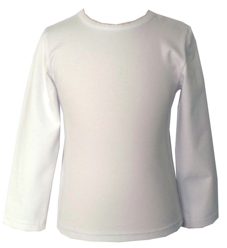 Langarm shirt weiß mädchen - langarm,