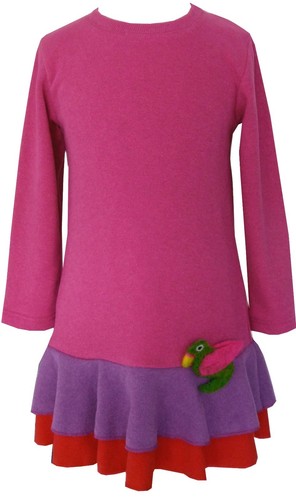 Strickkleid mädchen pink - strickkleid,